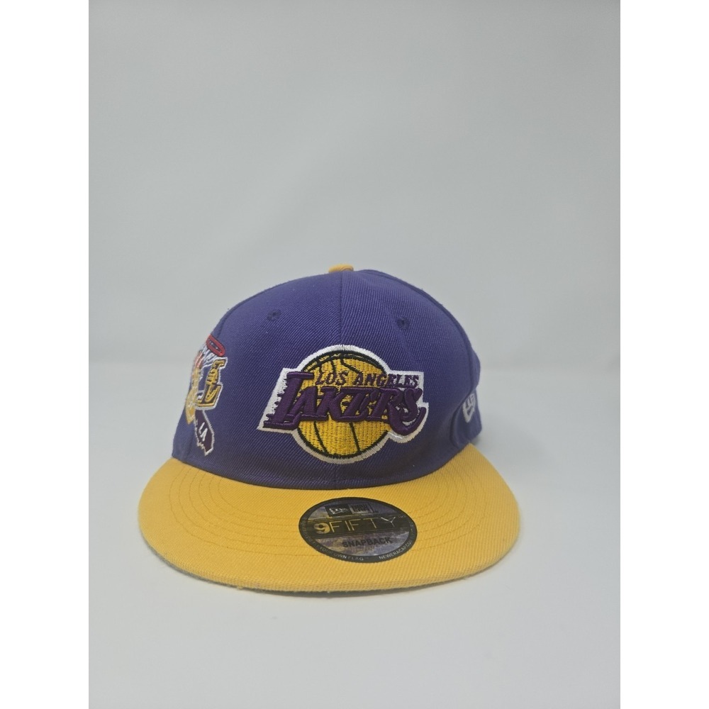 New Era Los Angeles Lakers City Cluster 59FIFTY Snap Back Hat Cap Purple